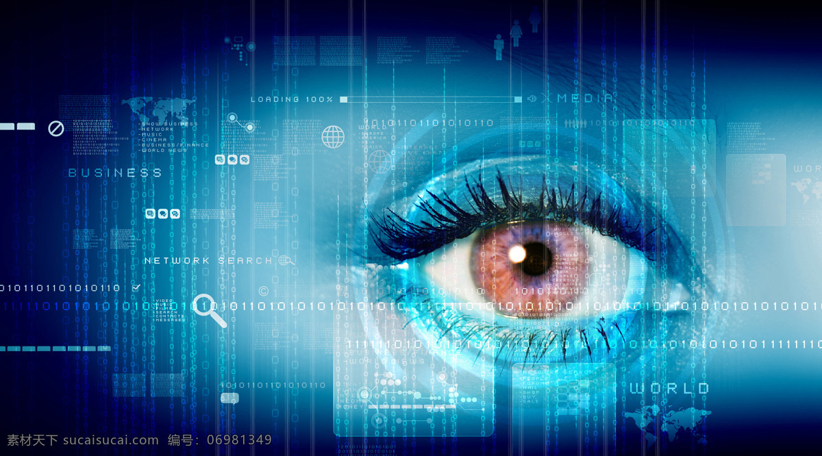 眼睛 科技 背景 创意眼睛背景 眼珠 瞳孔 眼睛背景 科技背景 其他类别 现代科技