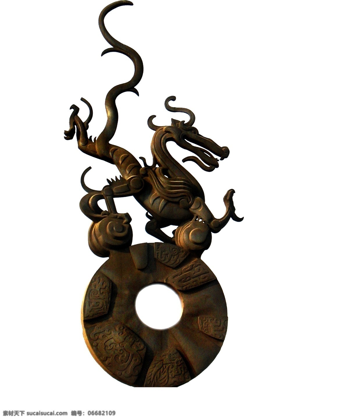 一个铜雕的龙 很有气势 盘旋 中国龙 吉祥物 天龙 地方吉祥物 雕塑龙 分层 源文件