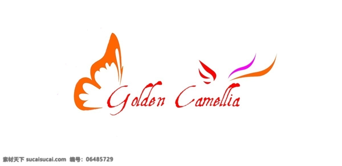 舞蹈logo logo蝴蝶 golden camellia logo 色彩 蝴蝶 漂亮