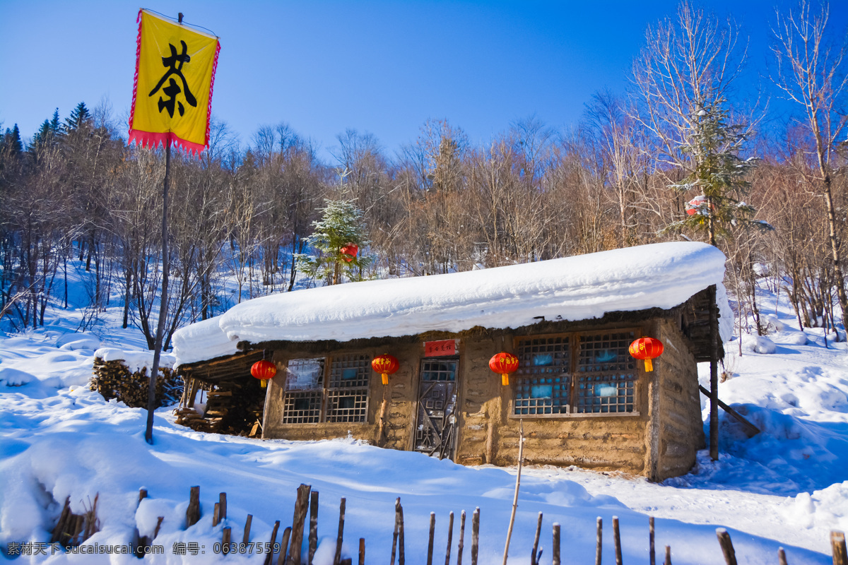 雪乡木屋 木屋 木建筑 雪乡村庄 雪乡大门 雪乡 美丽雪乡 东北旅游 雪景 大雪 积雪 黑龙江旅游 旅游摄影 国内旅游
