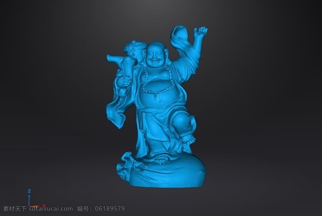 财神爷 3d 模型 stl 3dmax 吉祥如意 雕刻 雕塑 工艺品 3d设计 其他模型