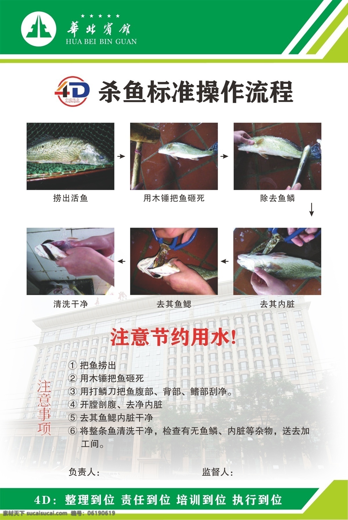杀 鱼 标准 操作 流程 4d 厨房 操作流程 后厨 杀鱼标准 注意事项 4d厨房