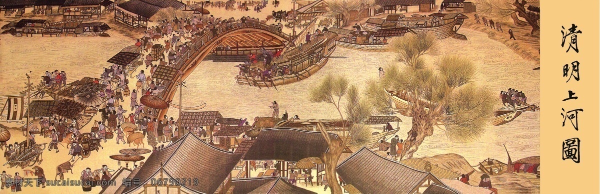 清明上河图虹桥非高清素材图片下载-素材编号06790219-素材天下图库