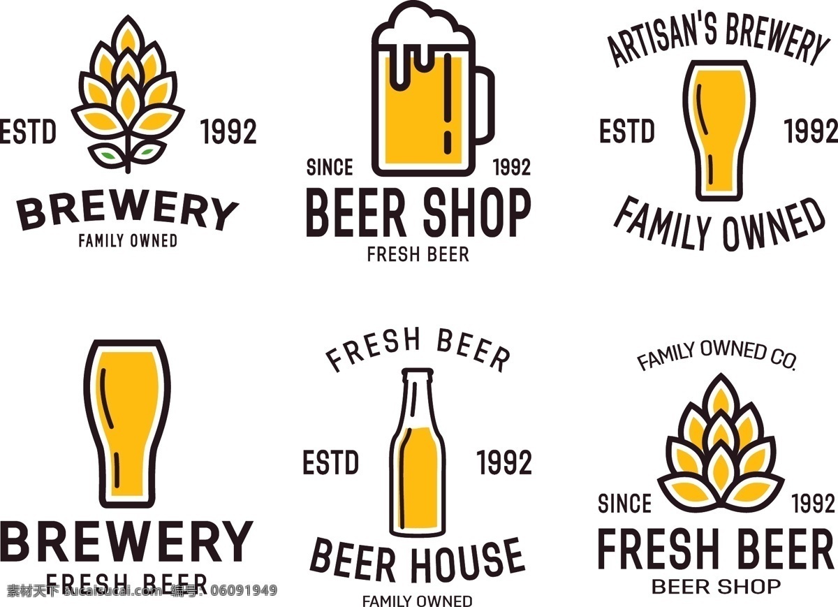 啤酒logo 啤酒 喝酒 酒吧 logo 标志 图标 logo设计 创意logo