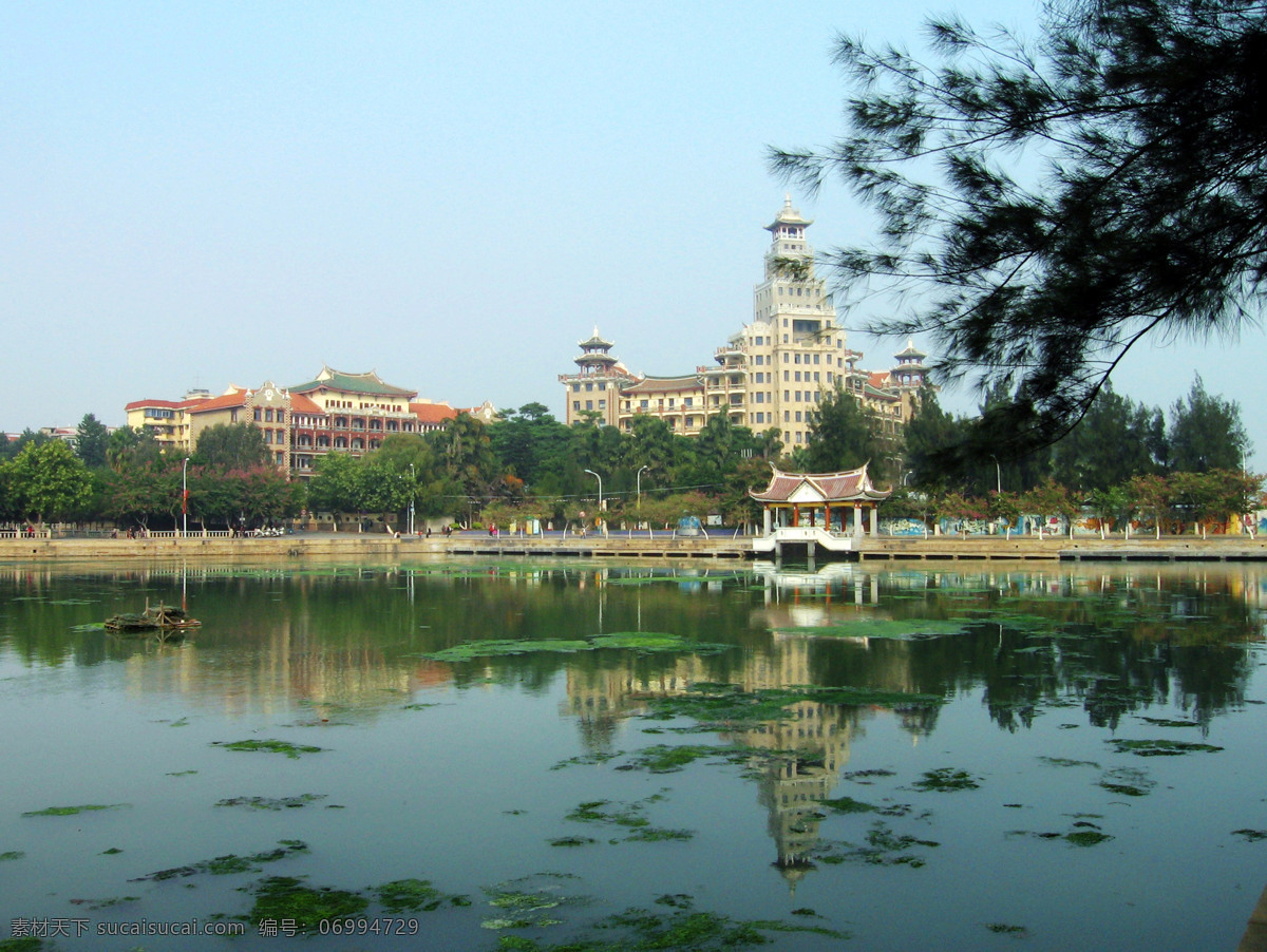 唯美 风景 风光 旅行 大学 厦门大学 厦门 人文 校园 学校 湖 旅游摄影 国内旅游 青色 天蓝色