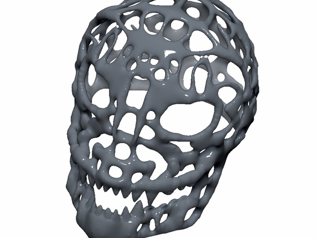 怪兽 头骨 voronoi 骷髅 数学 3d打印模型 生活用品模型 野兽 图
