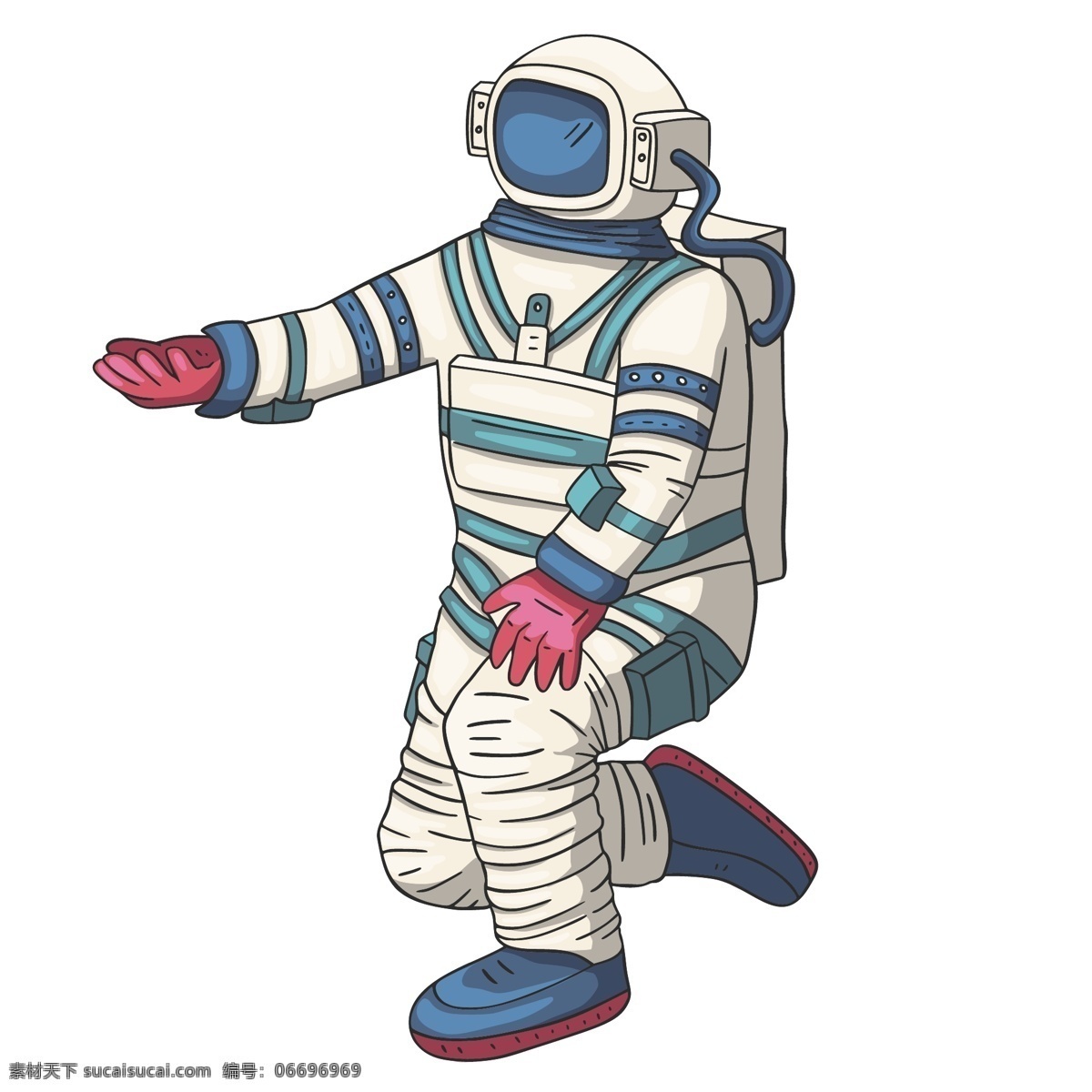 宇航员 卡通 插画 宇航员插画 卡通宇航员 太空主题插画 人物插画 航空航天插画 涂鸦插画 动漫动画