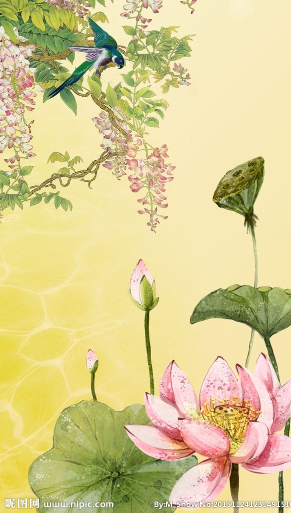 水墨荷花 花鸟画 工笔画 水墨画 背景墙 壁画 装饰画 玄关 门厅 荷花 绿叶 水墨山水荷花 九鱼图 九鱼图装饰画 富贵九鱼图 荷花九鱼图 山水荷花 水墨荷花鱼 荷花花鸟 国画 中式 中国风 水纹 爱莲说 荷花莲花 家 家和富贵 家和万事兴 分层