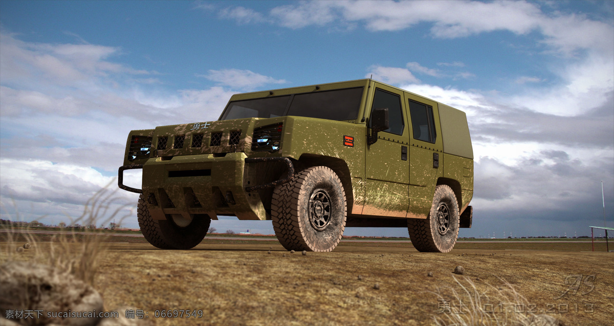 勇士 军车 效果图 军绿色 工业设计 解放军 最近爱车 3d设计 3d作品 黑色