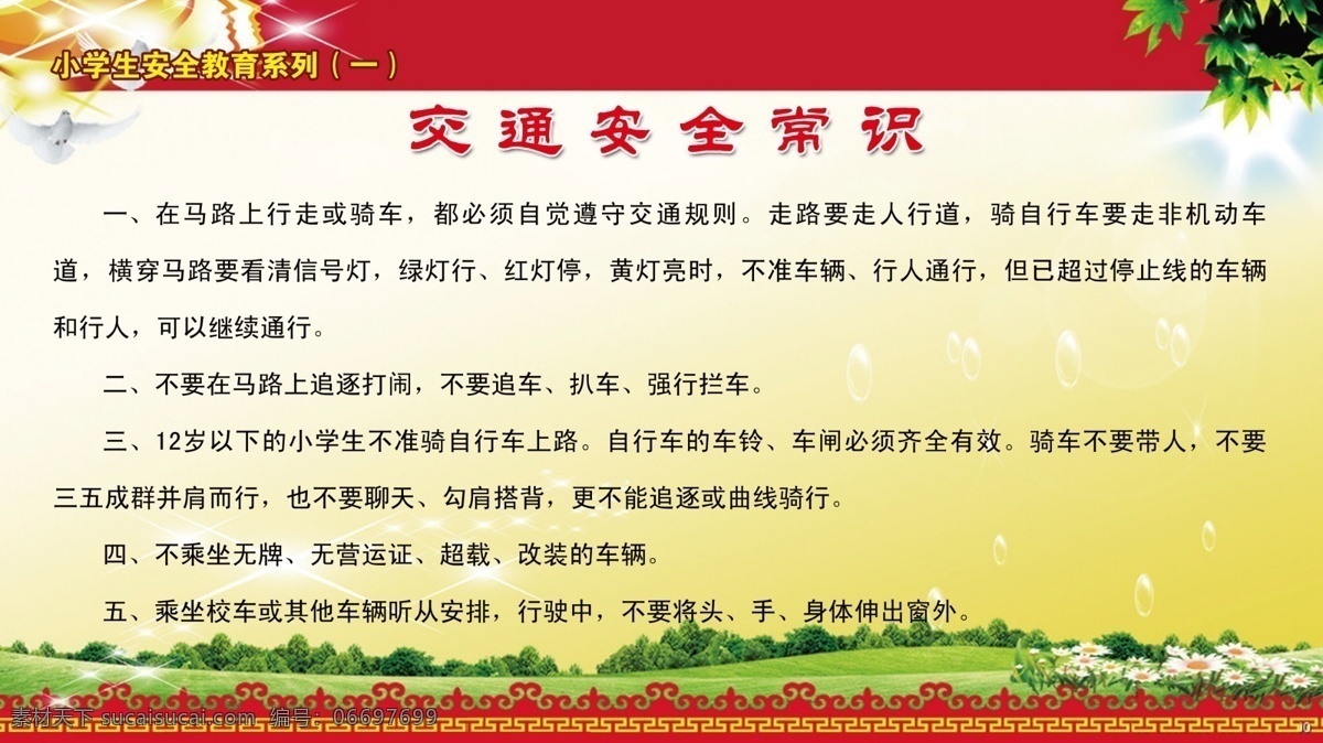 交通安全 常识 学生 校园文化 学校 安全 交通安全常识 分层