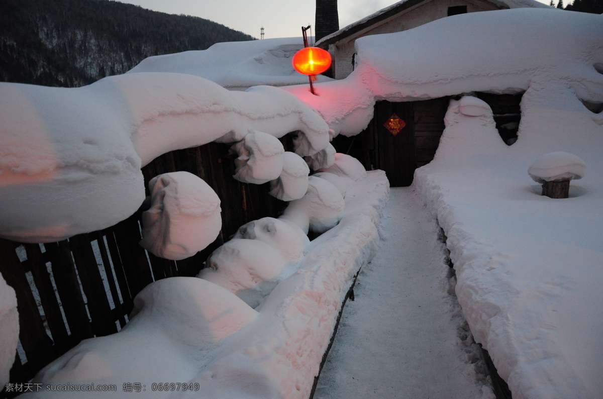 雪乡 雪 北方 农村 乡村 国内旅游 旅游摄影 灰色