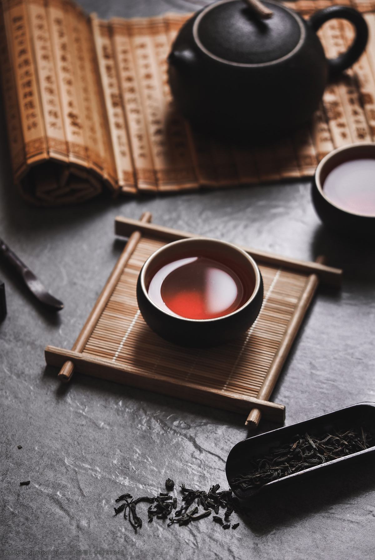 红茶 复古 茶具 背景 海报 素材图片 饮品 饮料 类 餐饮美食