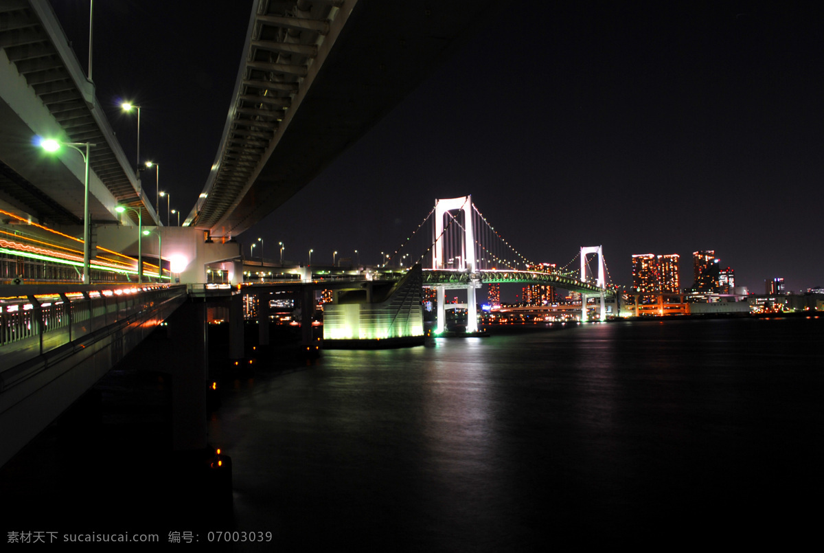 彩虹桥 东京 日本 夜景 灯光 国外旅游 旅游摄影