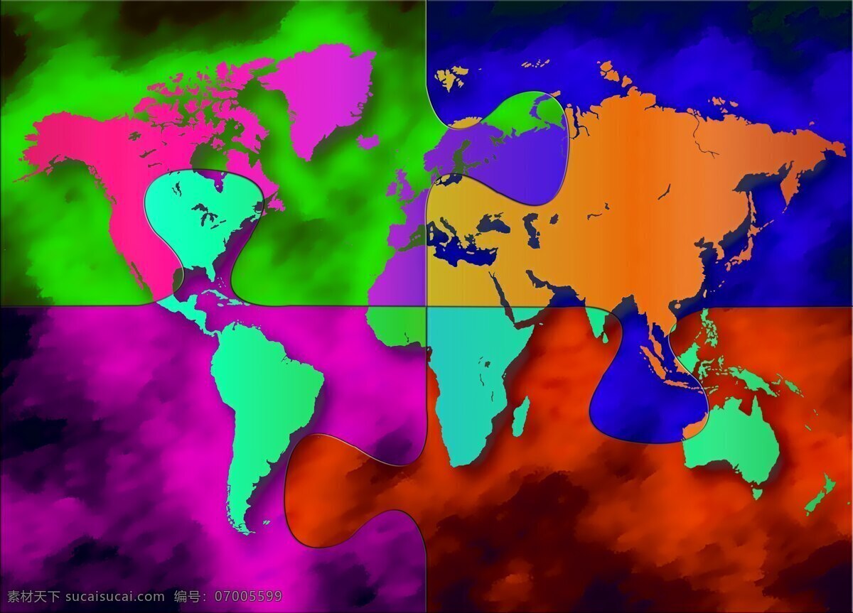 世界 拼图 世界拼图 商务金融