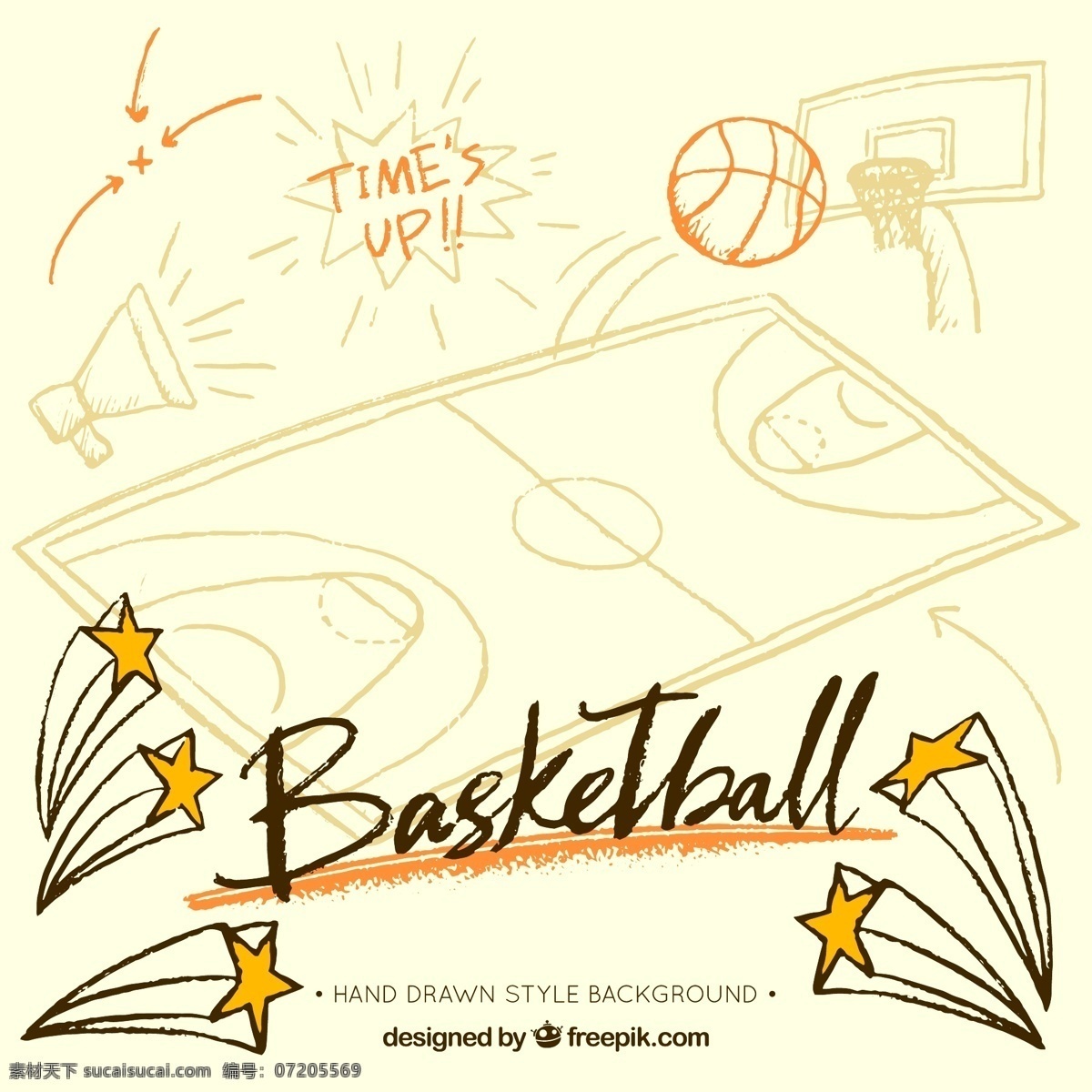 篮球 背景 手绘 项目 手 运动 健身 健康 色彩 明星 游戏 团队 多彩的背景 球 篮筐 训练 比赛 冠军