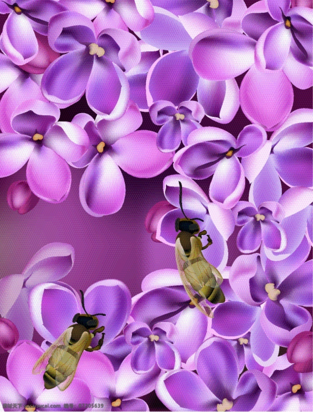 花的背景设计 背景 花卉 卡片 自然 春天 色彩 树叶 蜜蜂 植物 花朵 美丽 春天的花朵 花瓣 花朵卡片