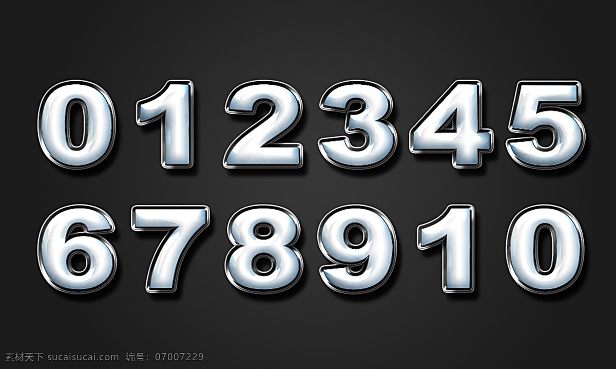 塑料质感数字素材图片下载-素材编号07007229-素材天下图库