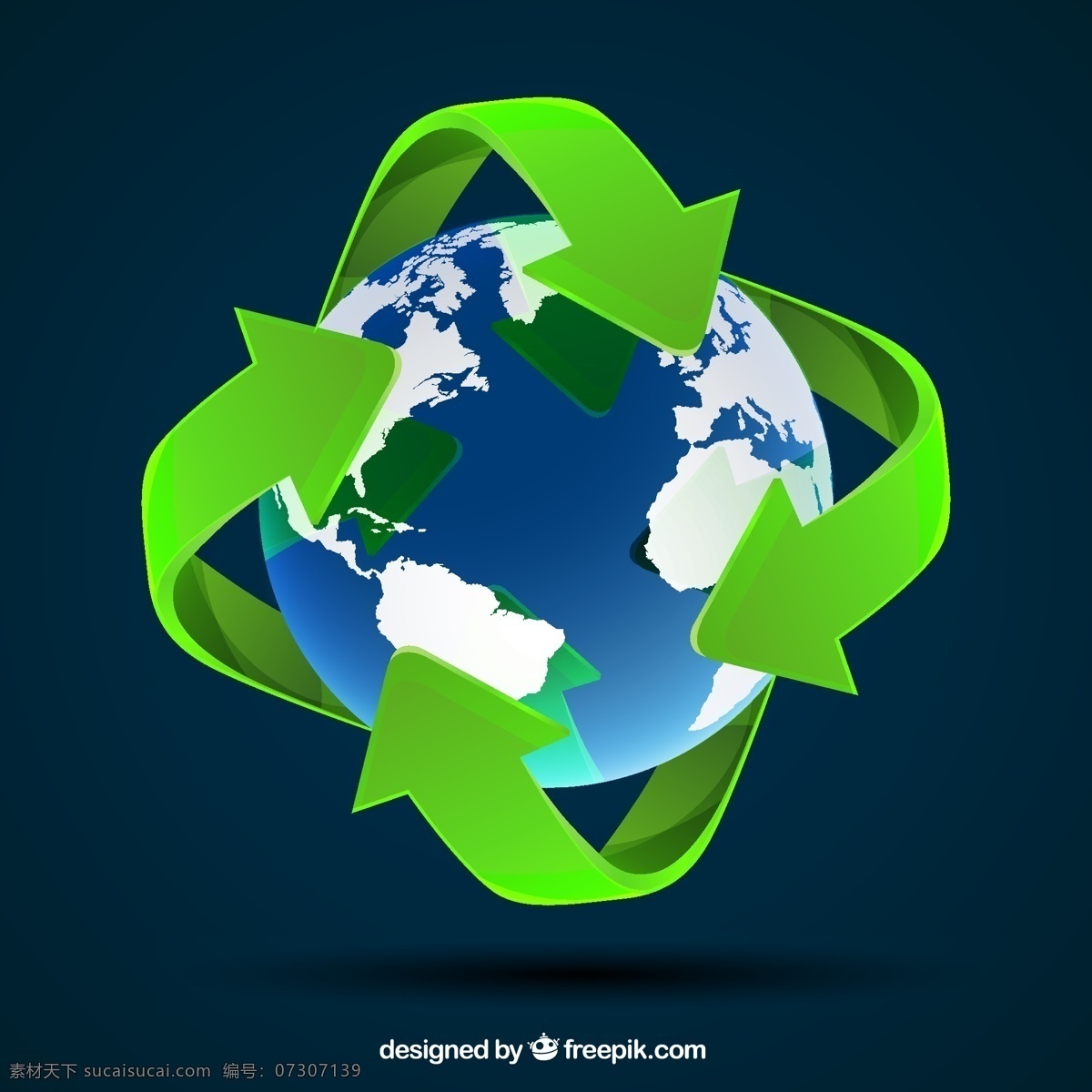 世界地图模板 地图 世界 绿色 地球 世界地图 箭头 生态 循环 环境 全球