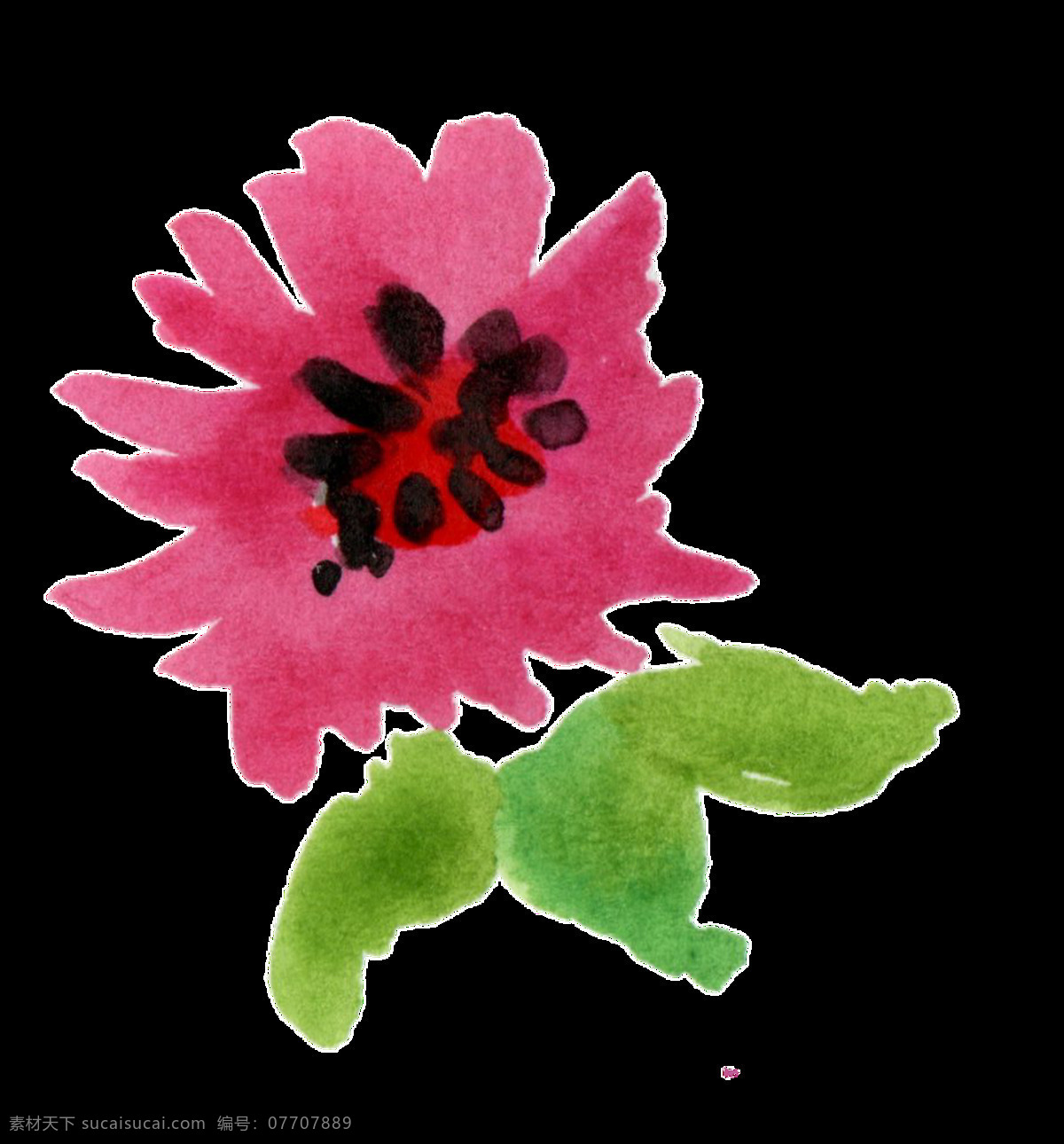 黑 粉 花蕊 透明 装饰 黑色 花朵 免扣素材 透明素材 装饰图案