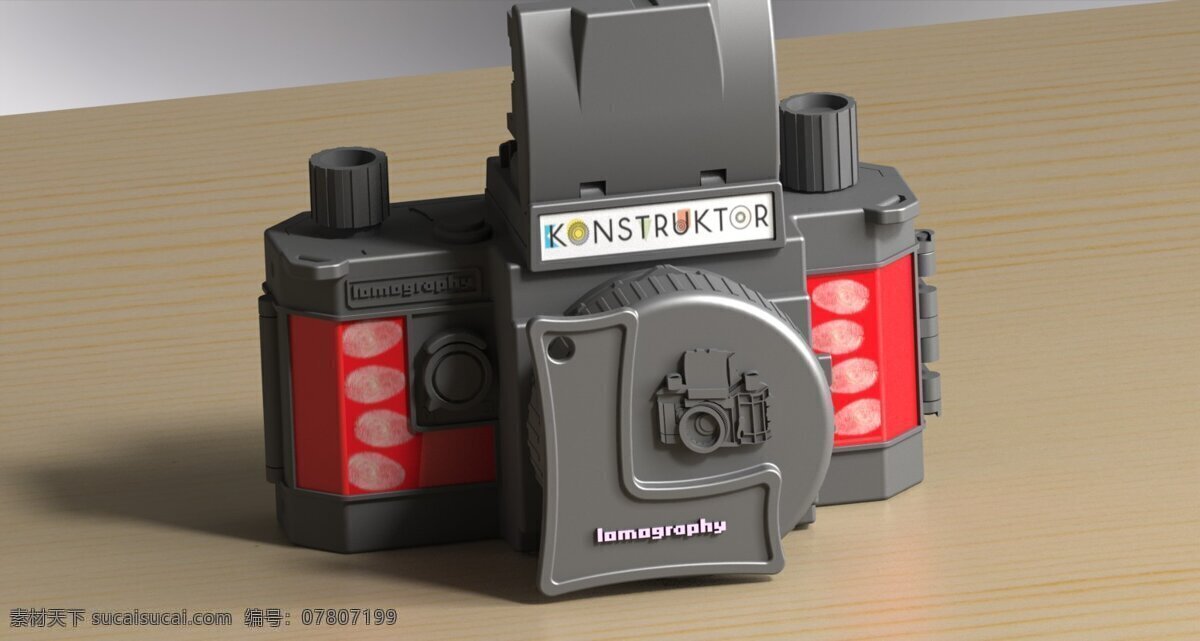 konstruktor 相机 镜头 盖 层 灰尘 3d模型素材 3d打印模型