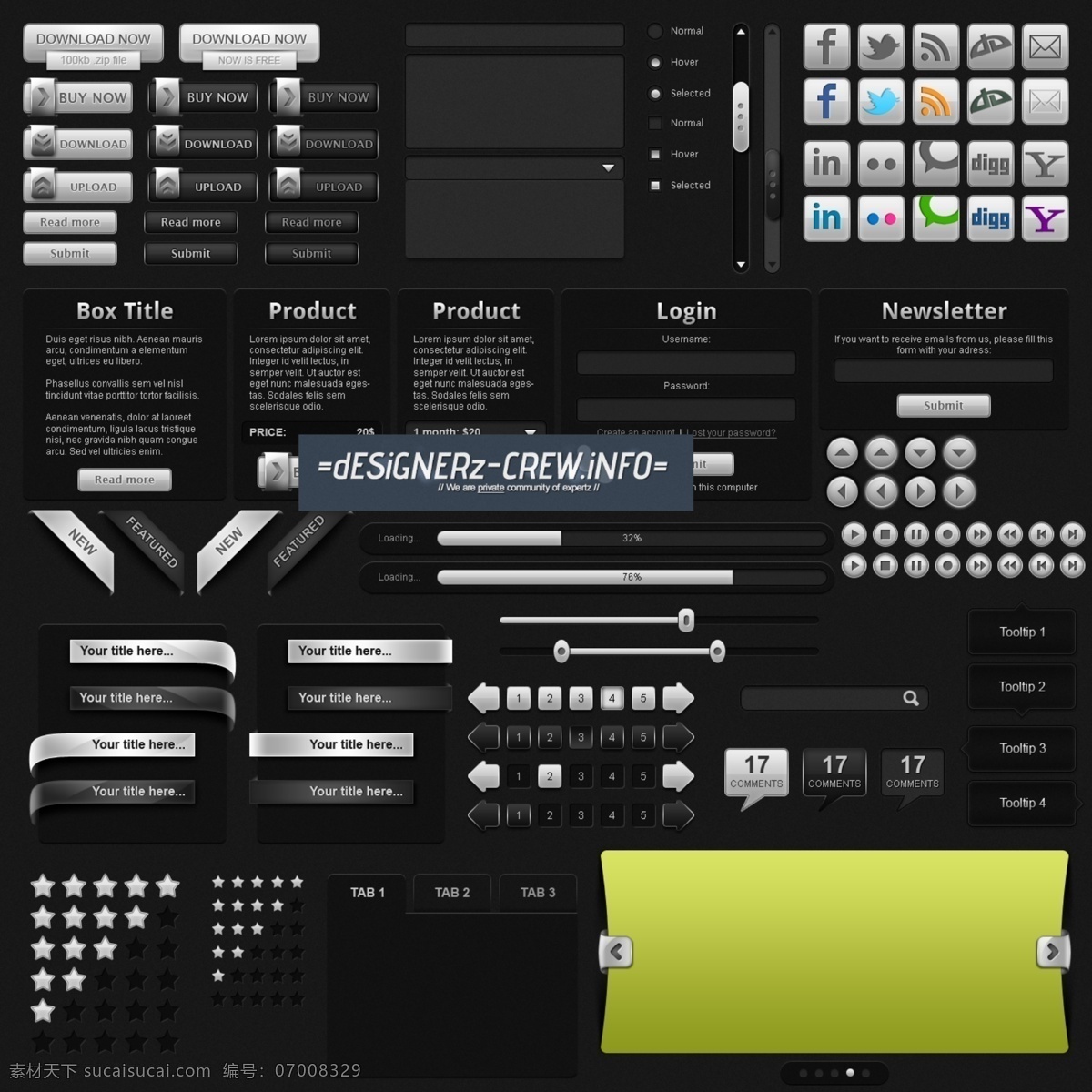 web 网页 元素 ui ui界面 ui设计 ui素材 ui元素 网页素材 网页模板