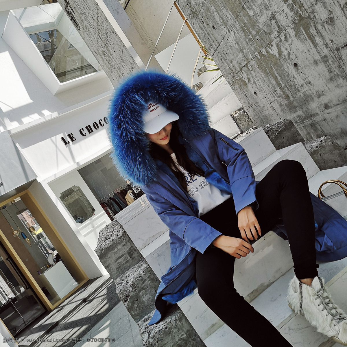派克 服 大衣 模特 图 派克服 皮草 女装 网红风 时尚女装 街景 欧美时尚