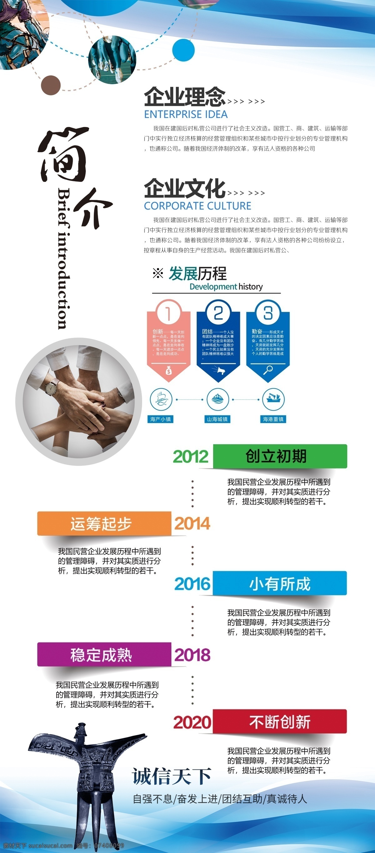 企业简介 企业简介海报 企业海报 企业文化 展架 公司简介展架 公司简介海报 展架设计 发展历程 公司发展历程 分层
