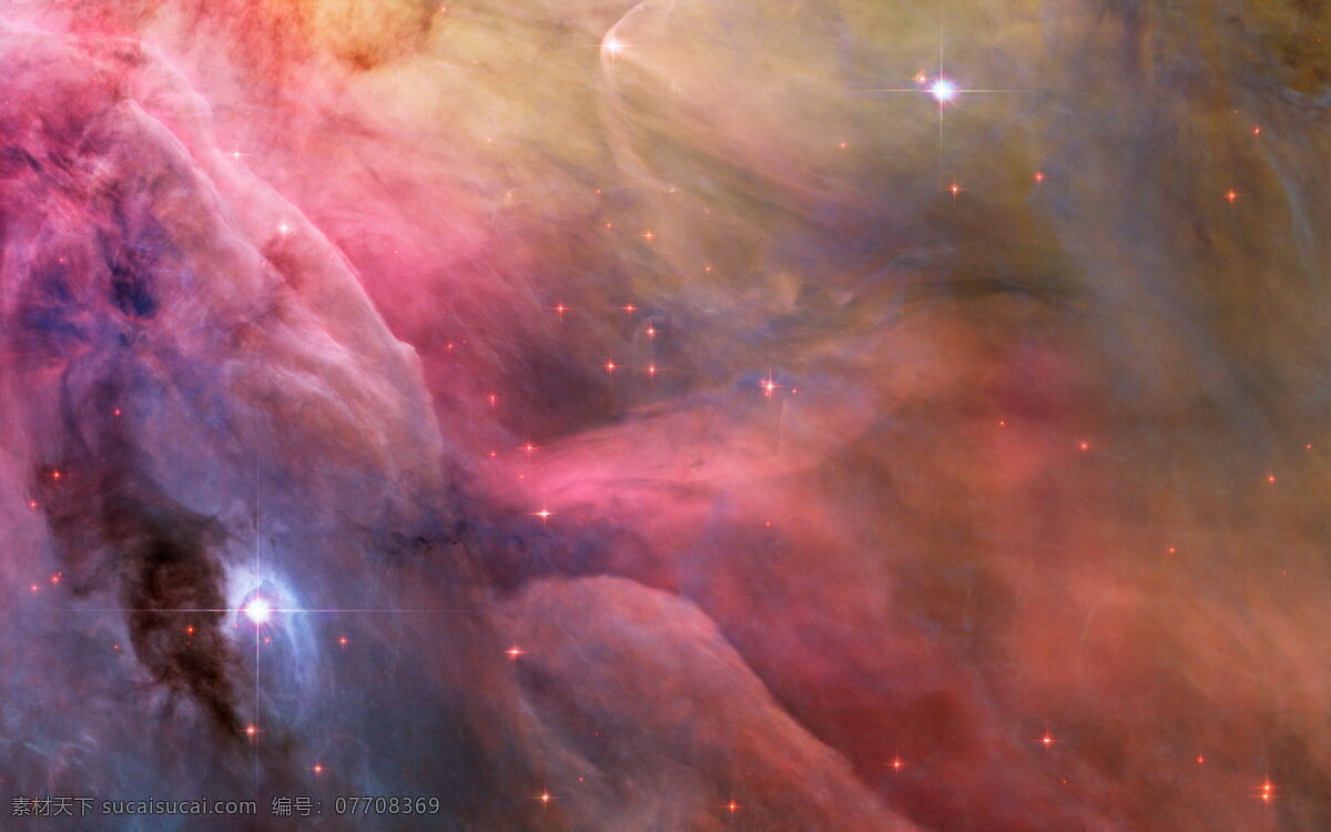 宇宙 粉色 云朵 背景图片
