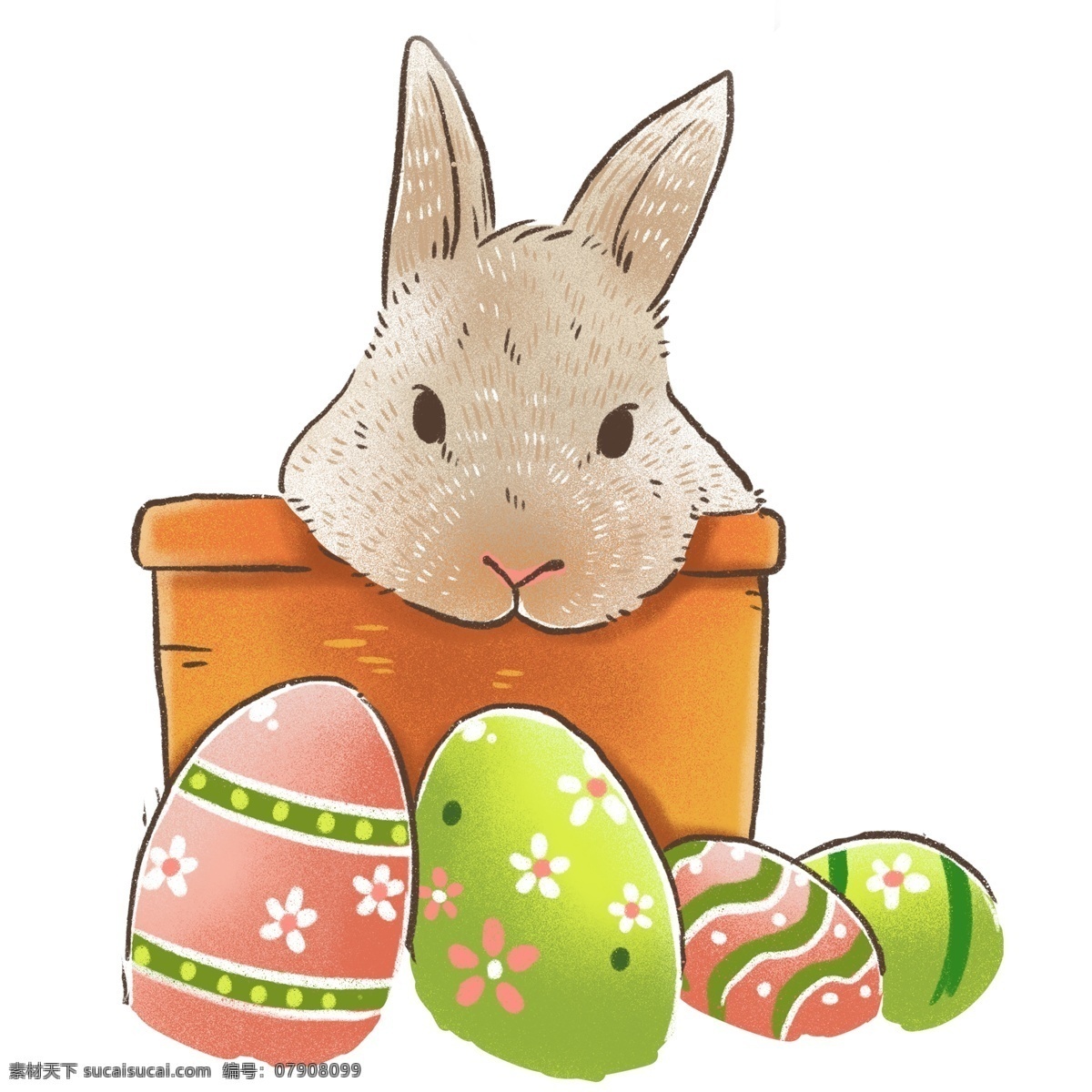 卡通 小 兔子 小兔子 png元素 免抠元素 动物 透明素材 彩蛋