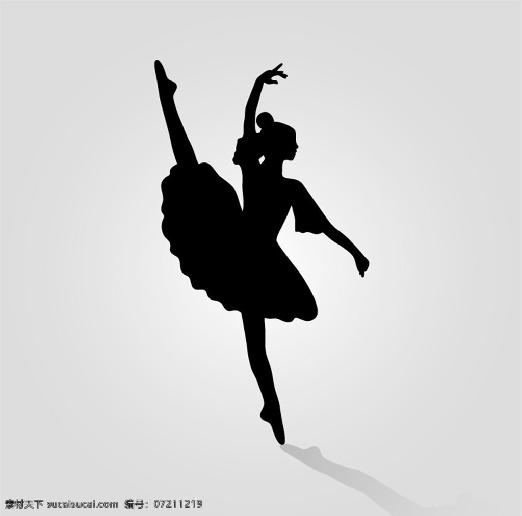 芭蕾舞 女孩 剪影 矢量 舞蹈 女子 欧洲古典舞蹈 矢量图