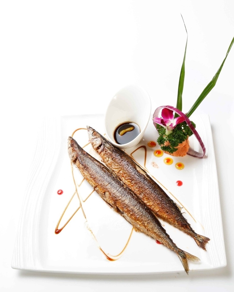 烧烤 秋刀鱼 鱼 鱼类 烧烤类 餐饮美食 传统美食