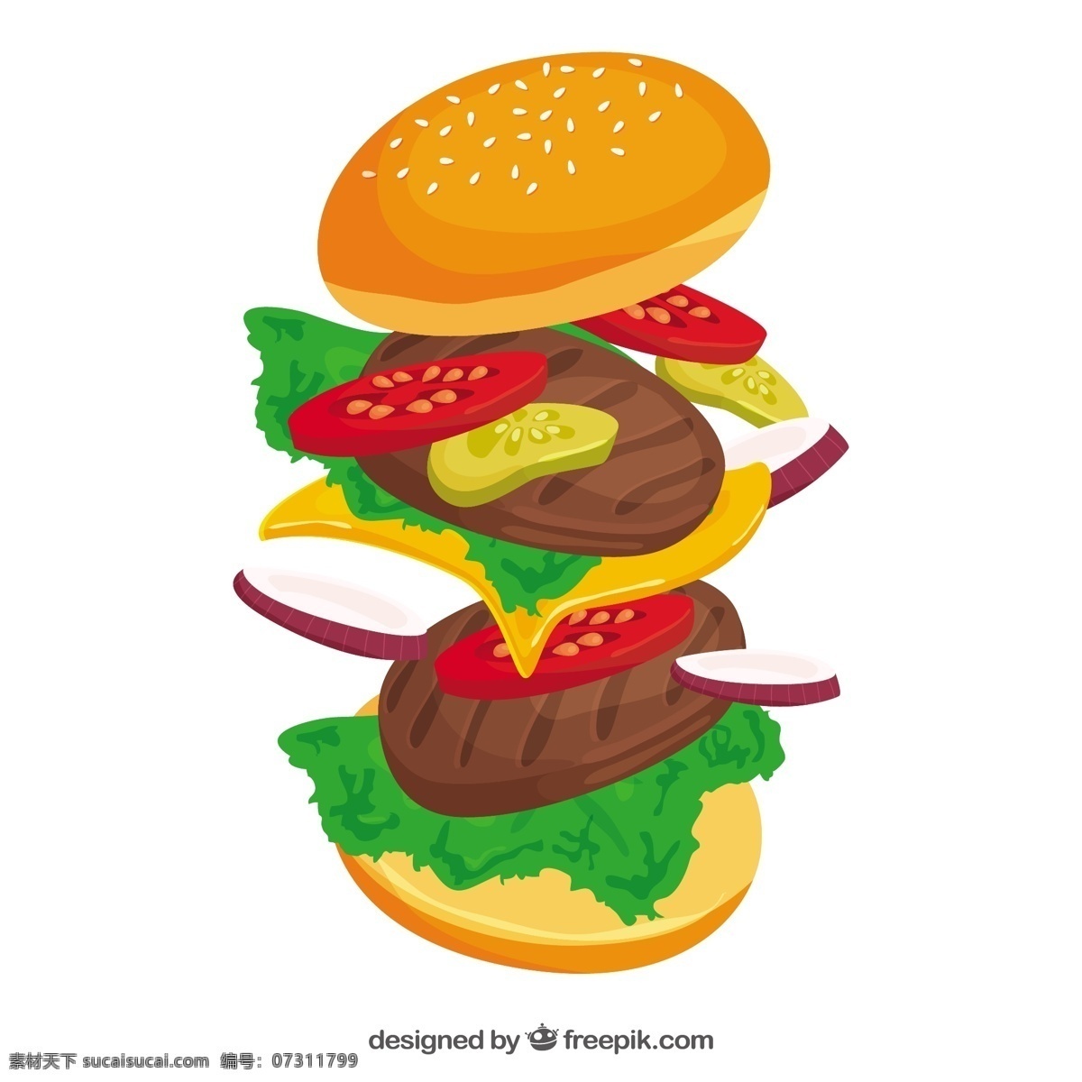 扁平 风格 美味 食 材 汉堡 插图 矢量 扁平风格 美味食材 汉堡插图 矢量素材 汉堡图标 鸡腿堡 手绘汉堡 手绘面包 汉堡包 香辣鸡腿堡 炸鸡汉堡 汉堡矢量图 汉堡套餐