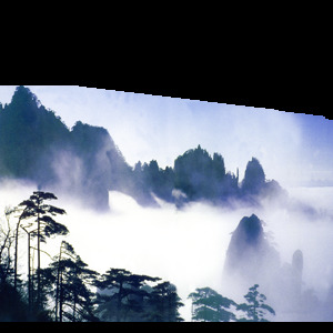 中国 风 白色 雾气 水墨 山水 装饰 元素 山峰 山水画 水墨画 中国风 装饰元素