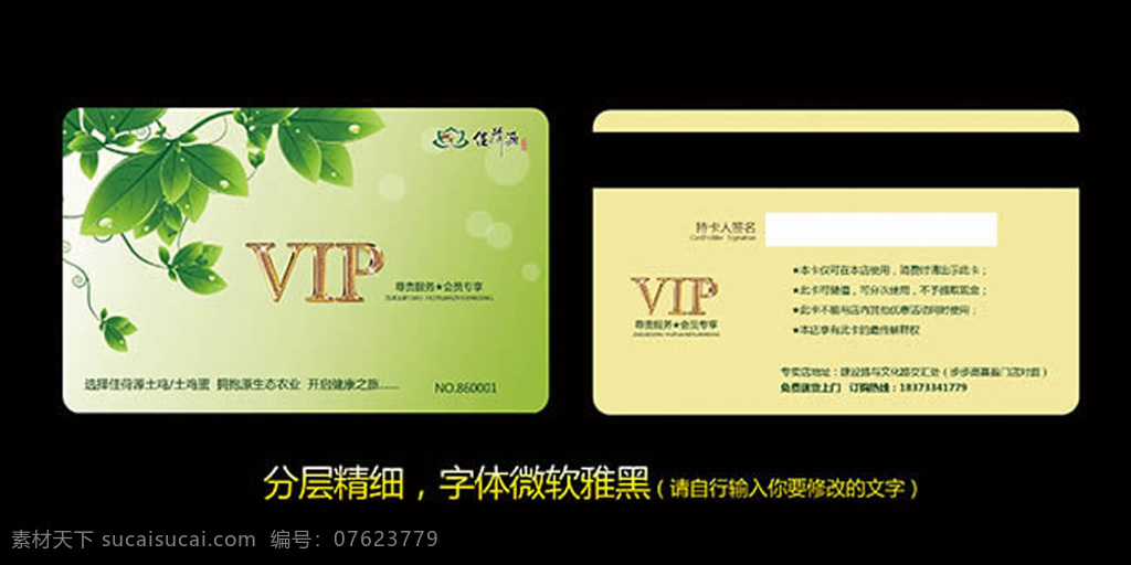 绿色 清新 简约 vip 会员卡 模板 vip会员卡 vip卡 vip卡模板 卡 会员卡设计 vip卡制作 vip卡尺寸 黑色