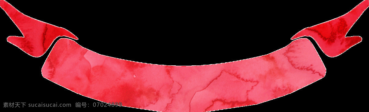 红色 缎带 卡通 透明 水彩 免扣 手绘 透明素材 装饰 设计素材 淘宝素材 海报设计装饰 装饰图案