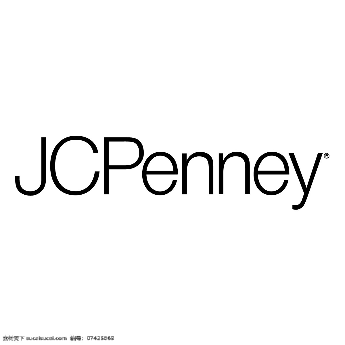 免费 jcpenney 标志 标识 白色