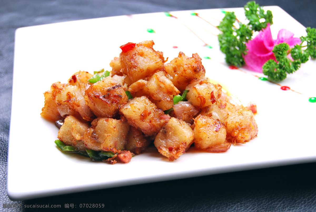 xo 酱 爆 萝卜 糕 点心图 传统美食 餐饮美食 高清菜谱用图
