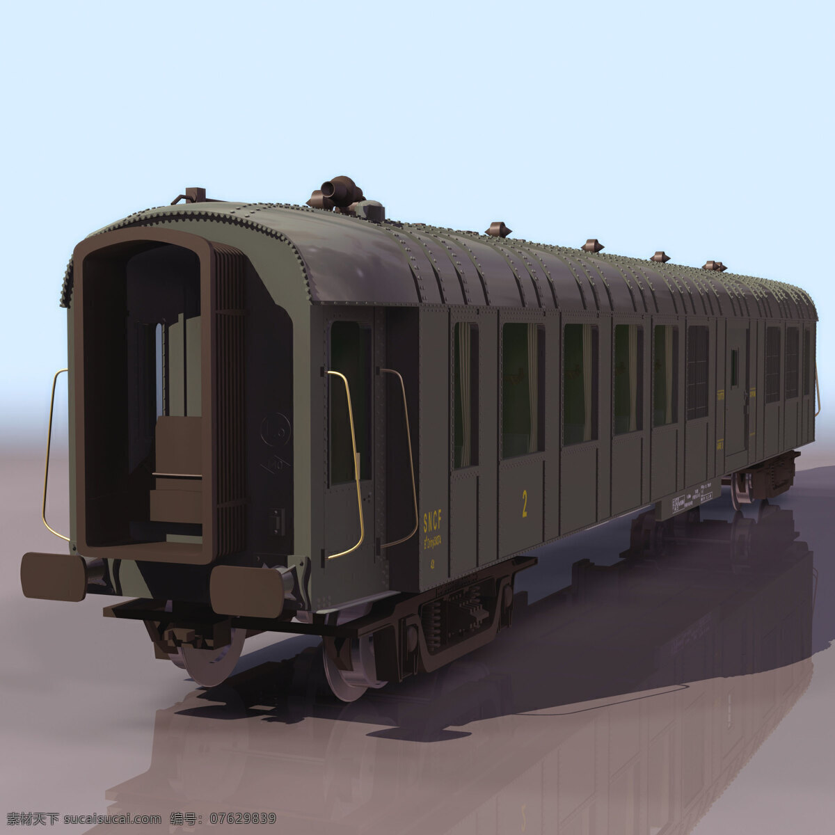 火车 车箱 3d 模型 3d模型素材 其他3d模型