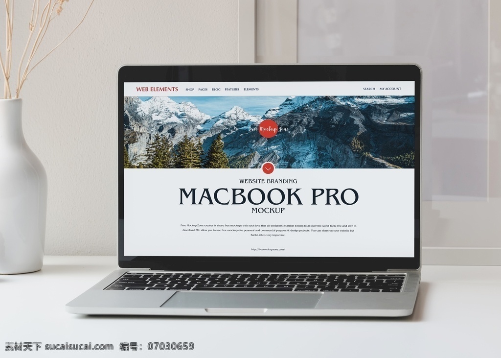 macbookpro 样机 网站设计 样机模型 精选 推荐 作品样机 分层