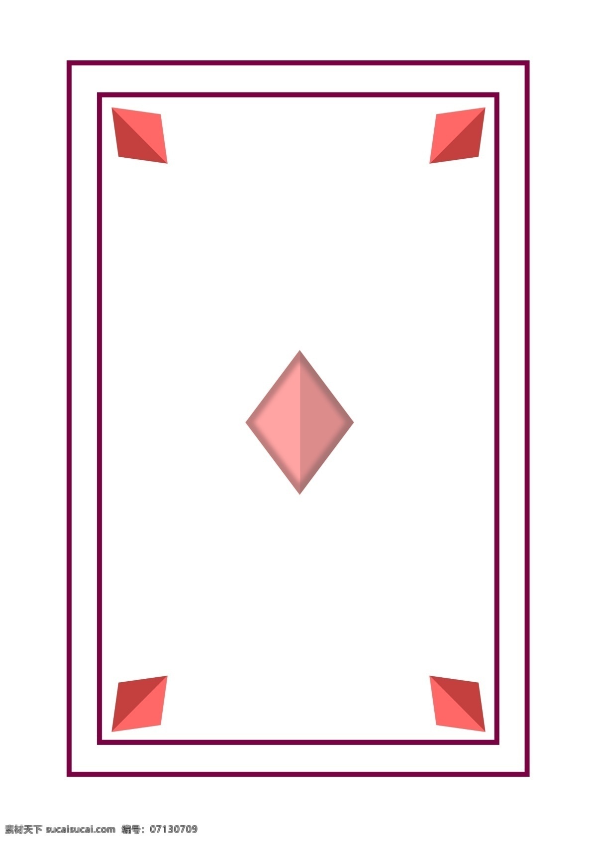 扑克 边框 方 片 元素 方片