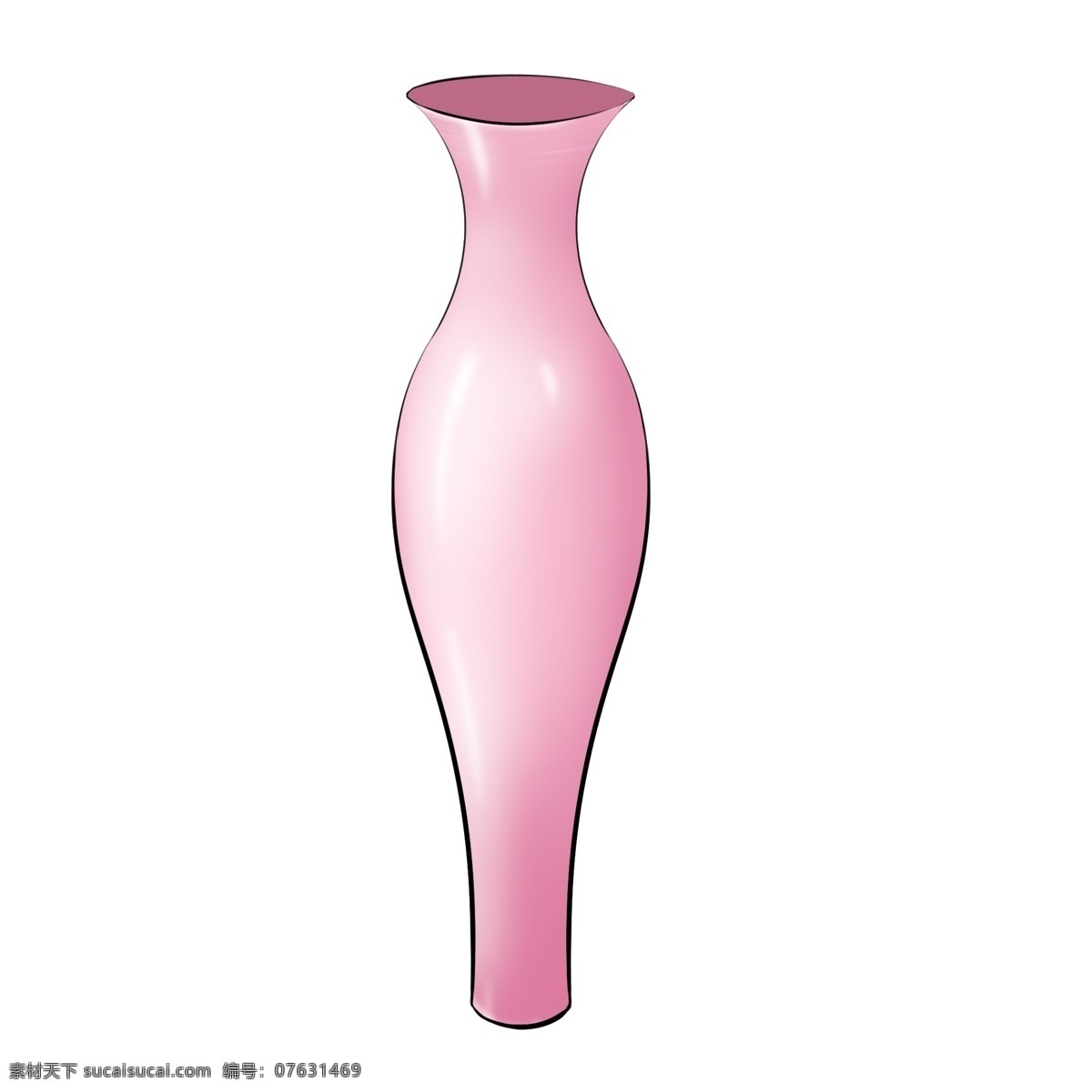 漂亮 粉色 瓷瓶 插画 手绘粉色瓷瓶 可爱 精美粉色瓷瓶 粉色瓷瓶插画 粉色瓷瓶装饰