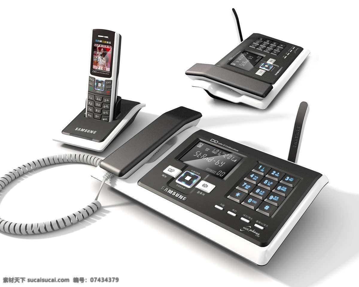 办公无绳电话 办公电话 电话 电话设计 工业设计 家用电话 无绳电话