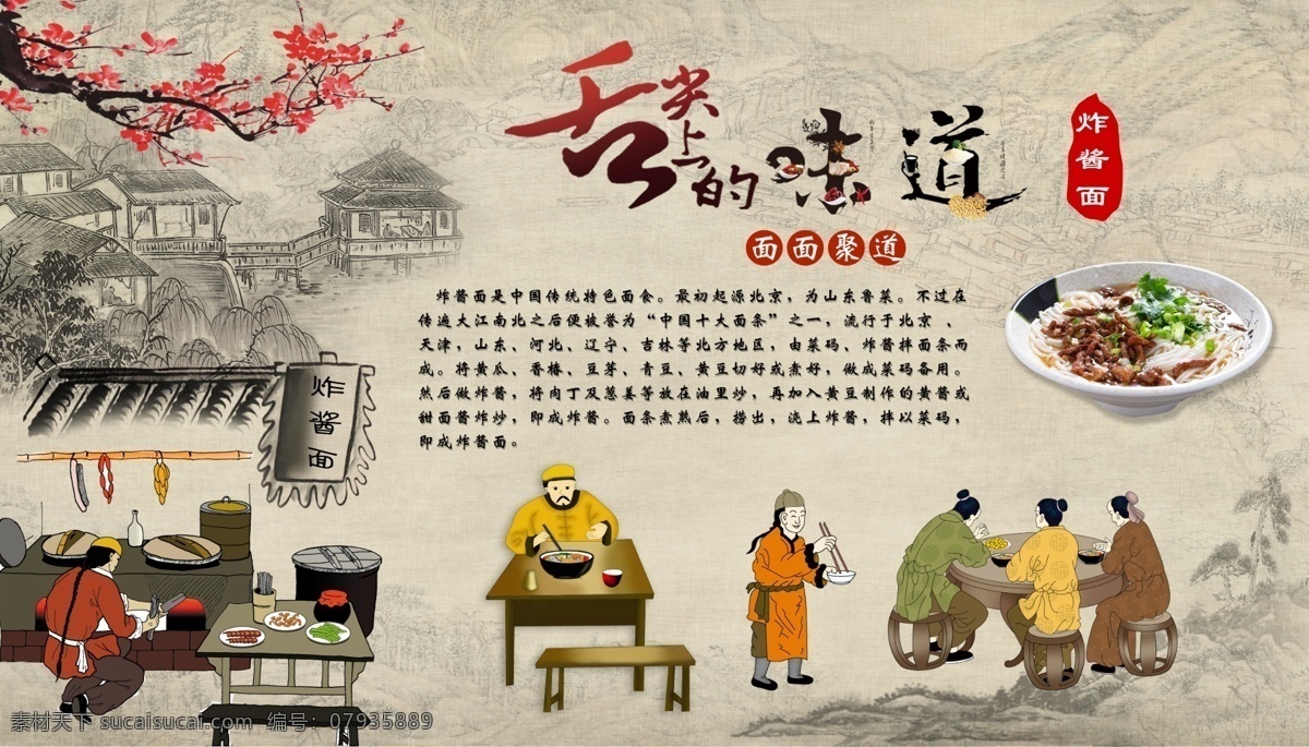 炸酱面 炸酱 面条 面食 食品 老北京 文化艺术 传统文化