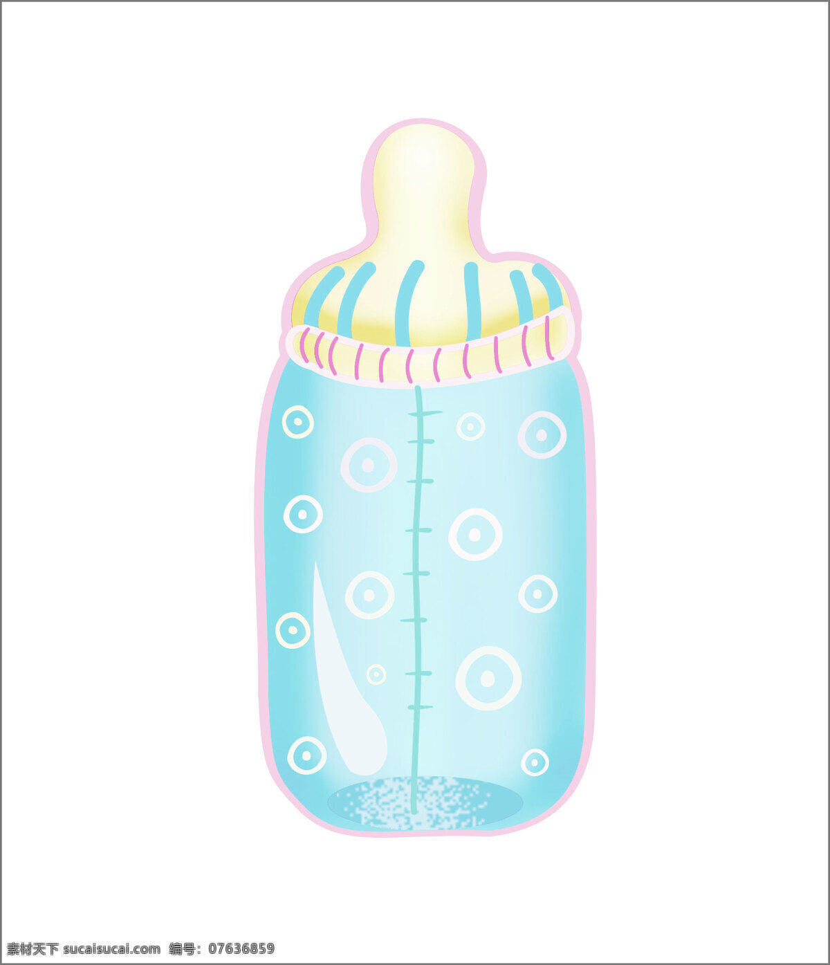 婴儿物品 奶瓶 婴儿 动漫动画