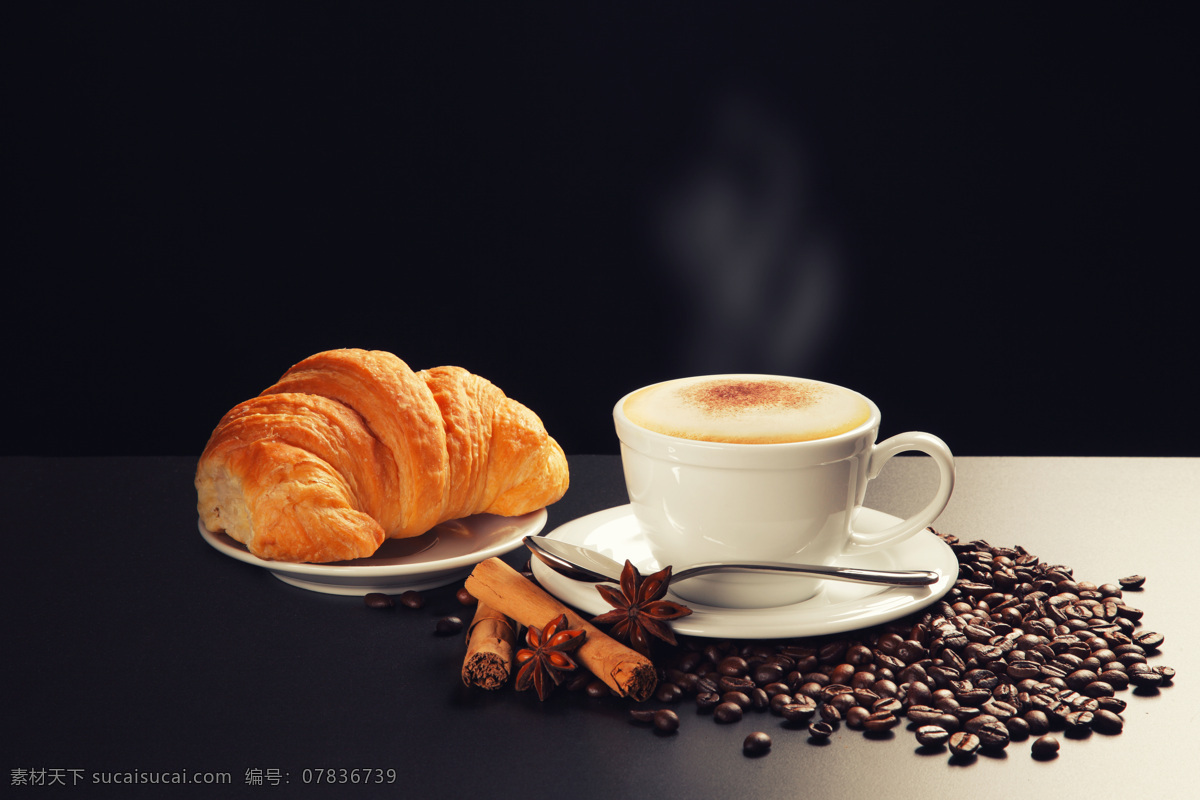 早餐 早点 面包 面包素材 面包摄影 咖啡 饮料 咖啡豆 摄影图库 酒类图片 餐饮美食