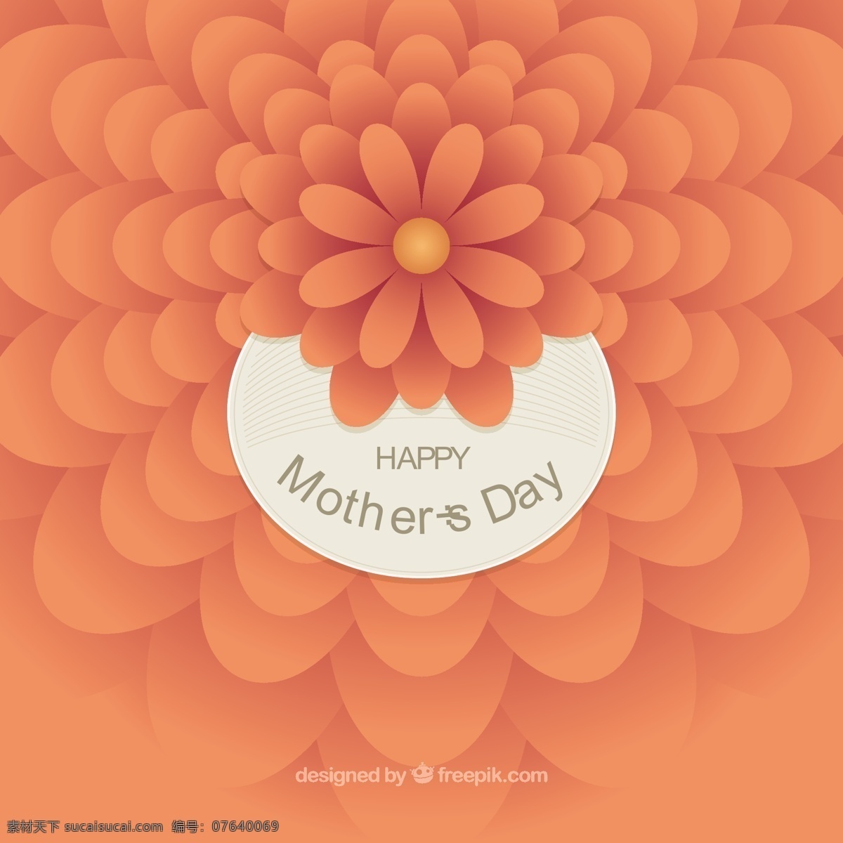 母亲节 背景 抽象 橙色 花朵 花卉 爱情 家庭 花卉背景 庆祝 母亲 爱的背景 父母 风格 天 可爱