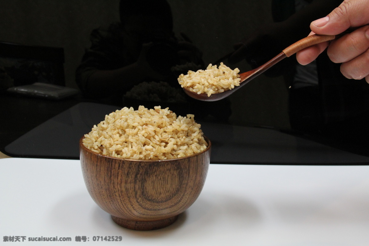 糙米饭 餐饮美食 传统美食 米饭 胚芽米 粗粮米饭 糙米 矢量图 日常生活