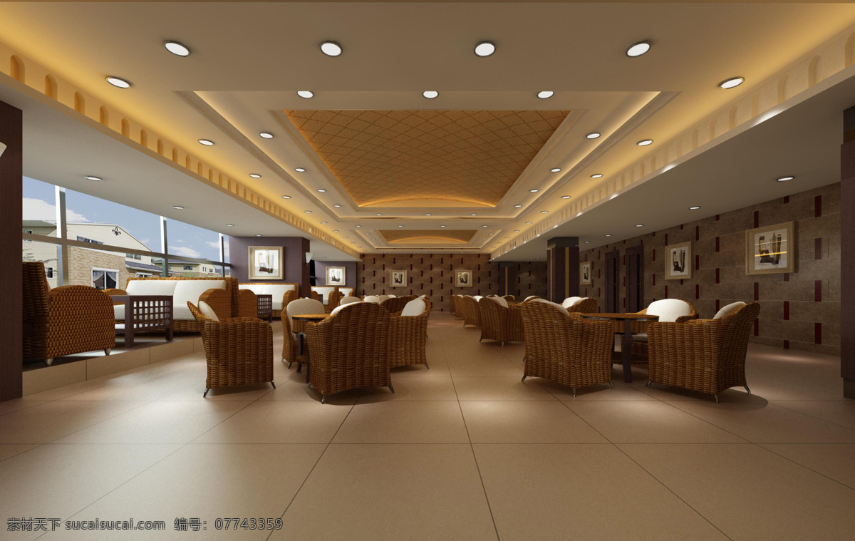 中式 茶楼 大厅 环境设计 室内设计 中式茶楼 中式大厅 家居装饰素材