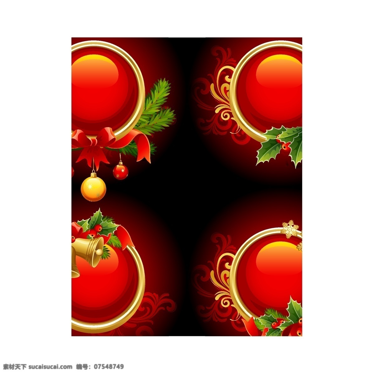 精美节日徽章 彩球 红果 蝴蝶结 花纹 环纹 徽章 节日 精美 铃铛 绿叶 元素 模板 松枝 丝带 挂球 装饰球 雪花 纹样 节日大全 设计稿 源文件 节日素材