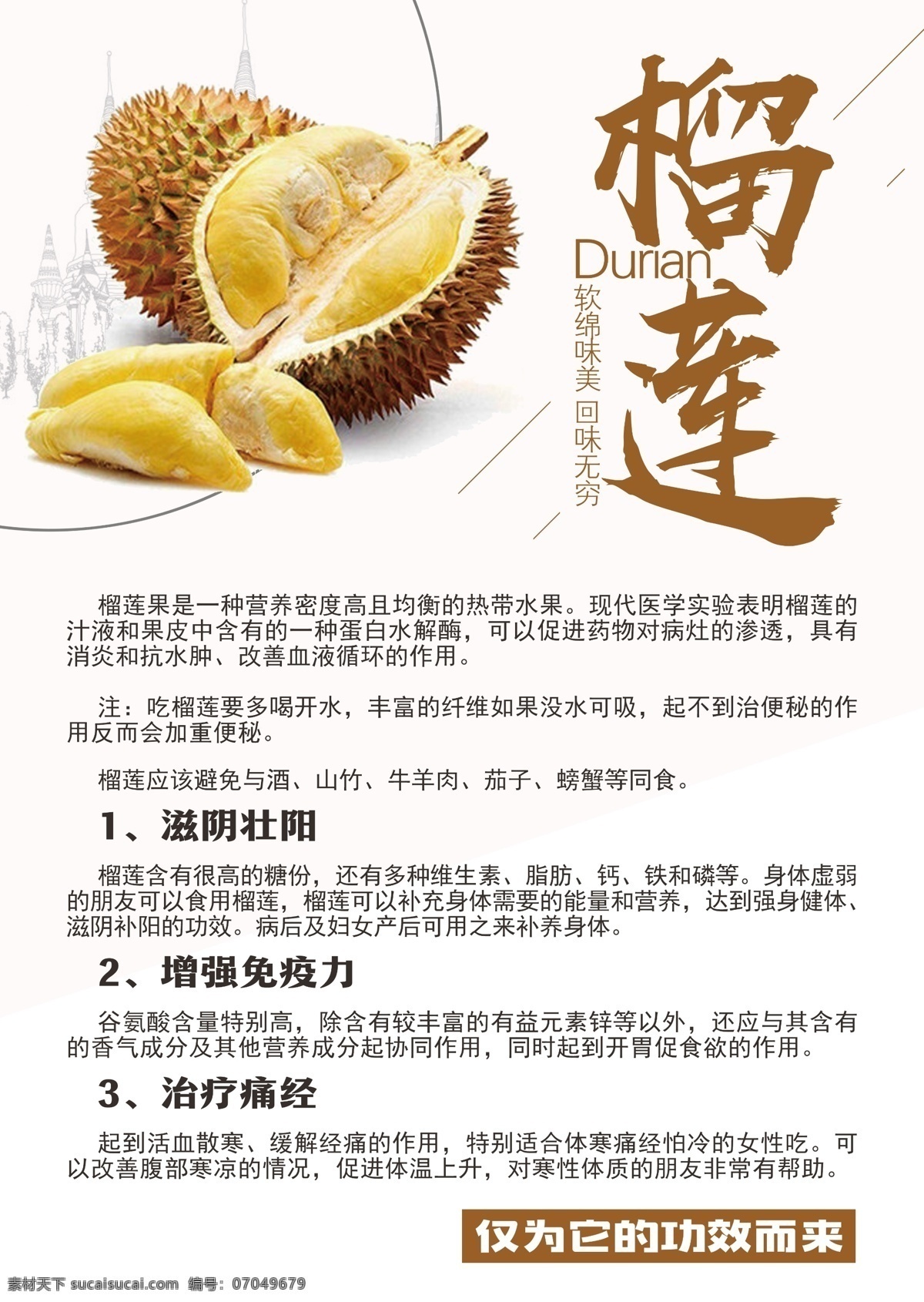 榴莲图片 榴莲的功效 榴莲 作用 功效 介绍